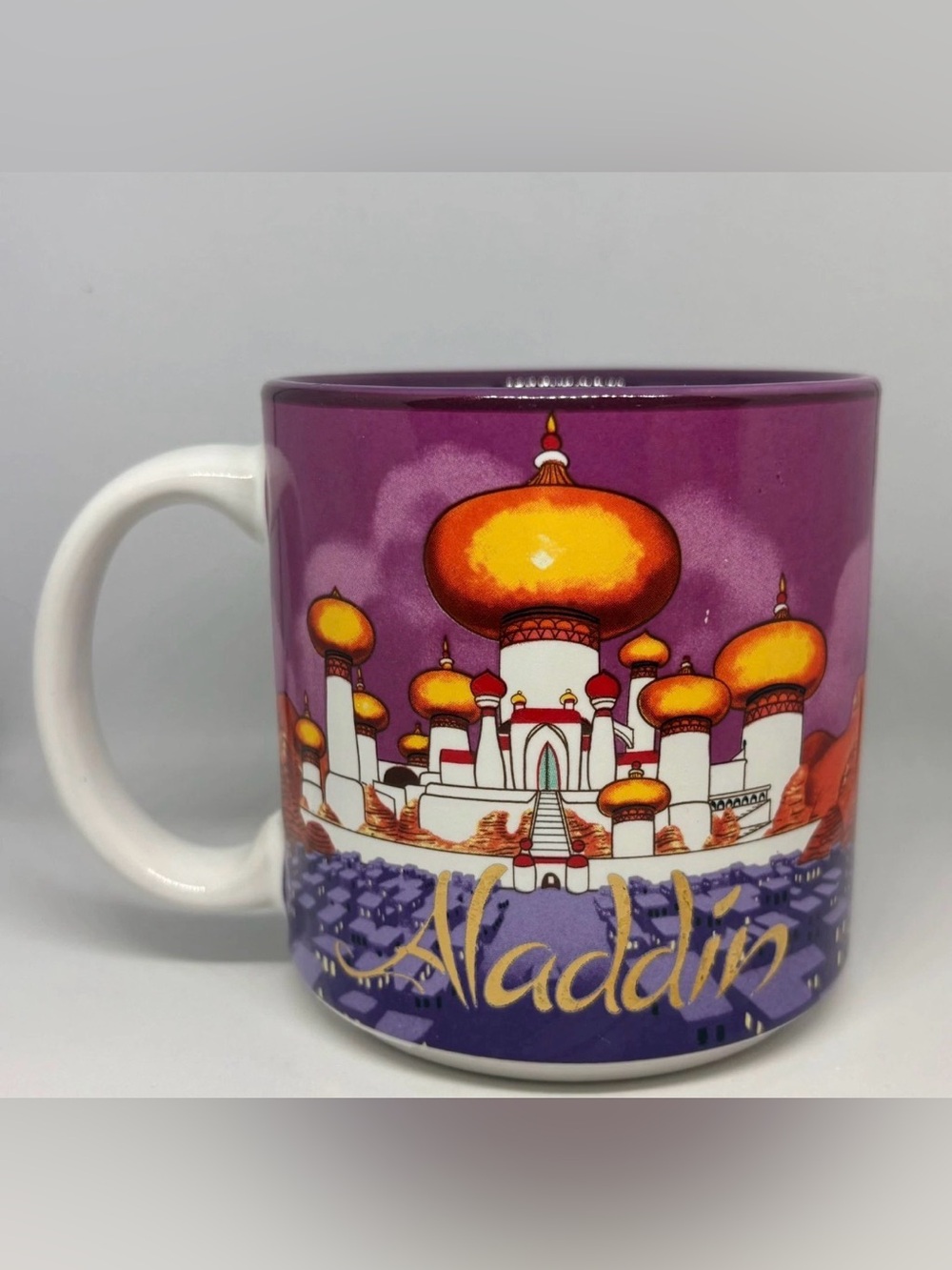 Disney Aladdin Mug Genie Jasmine Abu Jafar Disney Exclusive Vintage